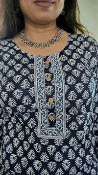 APARAJITA Indigo Cotton Kurti - XL