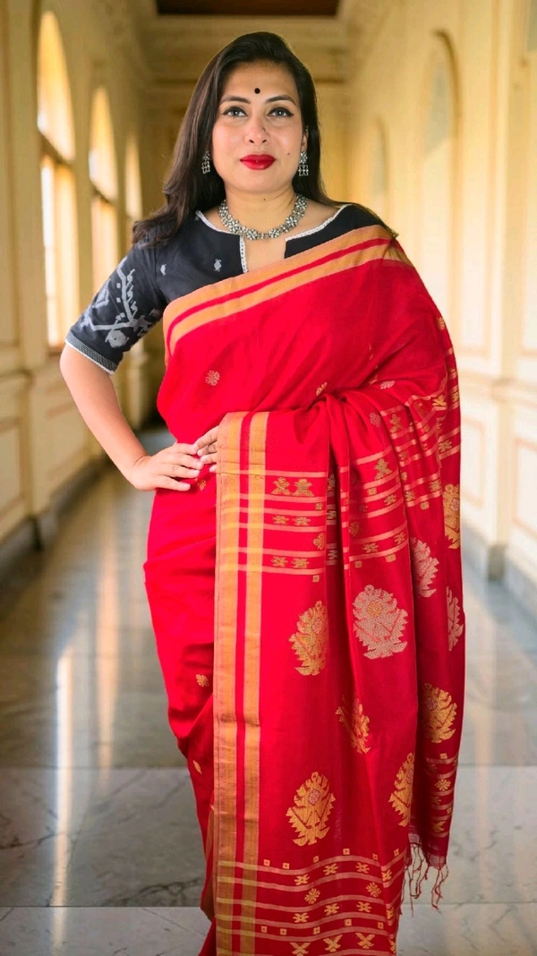 APARAJITA Khadi Cotton Handloom Saree