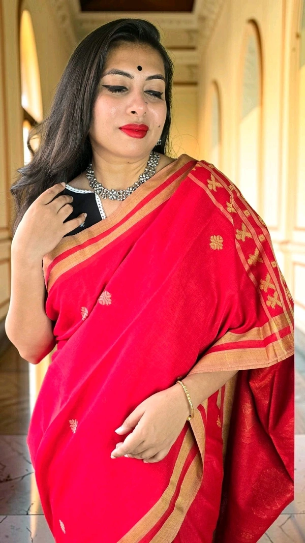 APARAJITA Khadi Cotton Handloom Saree