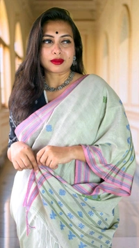 APARAJITA Khadi Cotton Handloom Saree