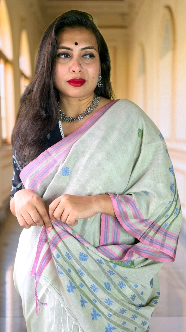 APARAJITA Khadi Cotton Handloom Saree