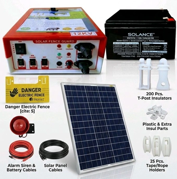 Solar Fence Set 12KV 