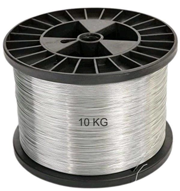 Jhataka Machine Fencing Electric Galvanized Clutch Wire for Boundary – 1000 Meter, 1.5 mm, 7 Inter-Woven Mixed Wire Ideal for Solar Fence Energizer & Electric Fence System for Home
