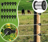 Shrangi Heavy Plastic Insulator Used for Solar Zatka Machine Fencing with Clutch Wire Also Used for Fencing in Farm| Industrial Park| Garden| Home| White Heavy Plastic Insulator Pack of 100