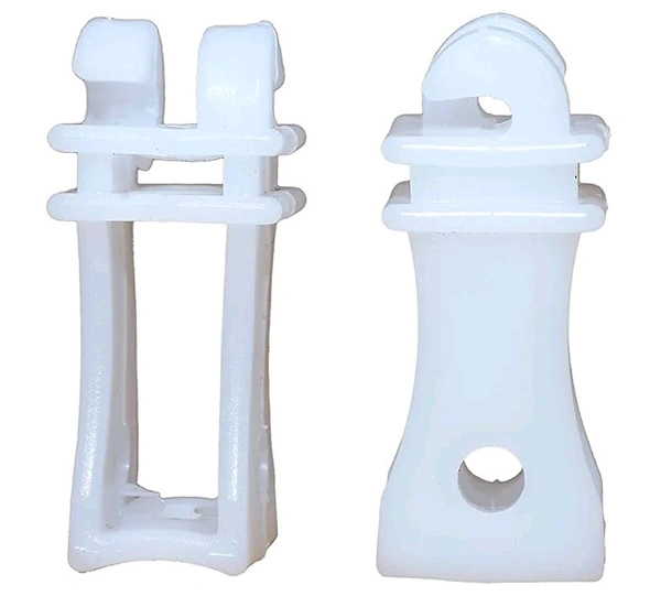Shrangi Heavy Plastic Insulator Used for Solar Zatka Machine Fencing with Clutch Wire Also Used for Fencing in Farm| Industrial Park| Garden| Home| White Heavy Plastic Insulator Pack of 100