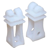 Shrangi Heavy Plastic Insulator Used for Solar Zatka Machine Fencing with Clutch Wire Also Used for Fencing in Farm| Industrial Park| Garden| Home| White Heavy Plastic Insulator Pack of 100