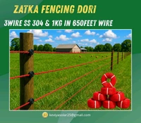 Solar Fencing Zatka Dori polywire Fencing Wire for Boundary | Ideal for Jhatka Machine & Solar Fence Energizer | 3 kg 1 Bundle