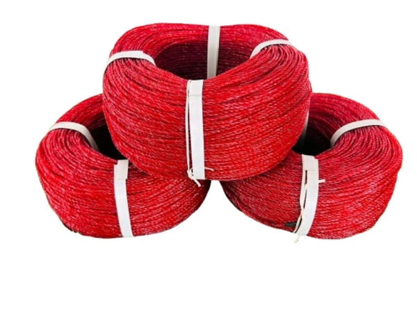 Solar Fencing Zatka Dori polywire Fencing Wire for Boundary | Ideal for Jhatka Machine & Solar Fence Energizer | 3 kg 1 Bundle