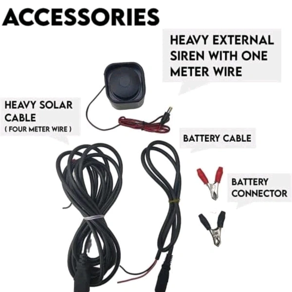 Shrangi Jhatka Machine Full Set AC DC 12KV 60 Acre (Machine,12V Battery, 40 Watt Solar Panel,100 Insulator)