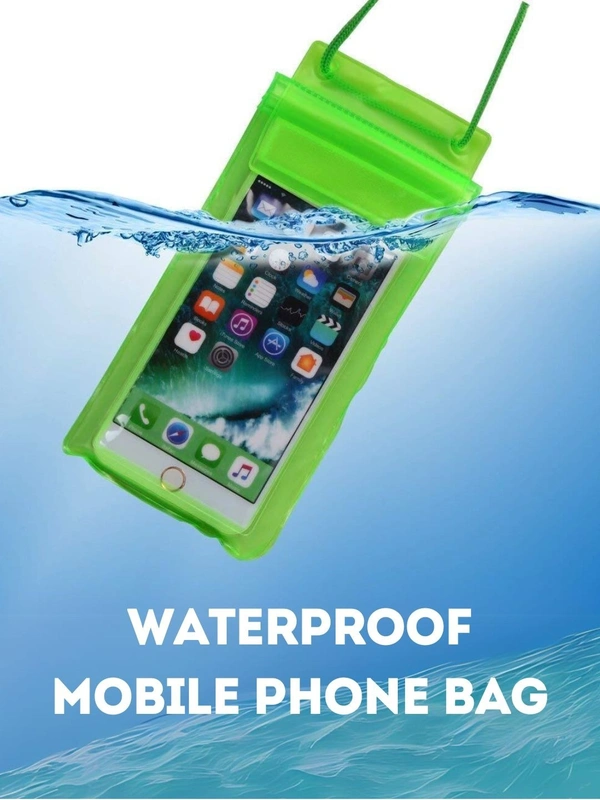 Waterproof Plastic Mobile Cover for Rain - Violet