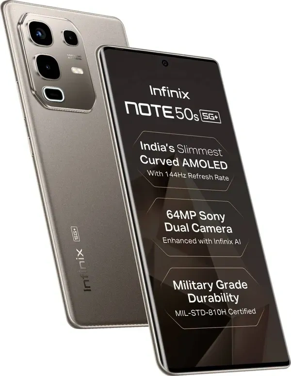 Infinix note 50s 5G +  - Titanium Grey, 8/128