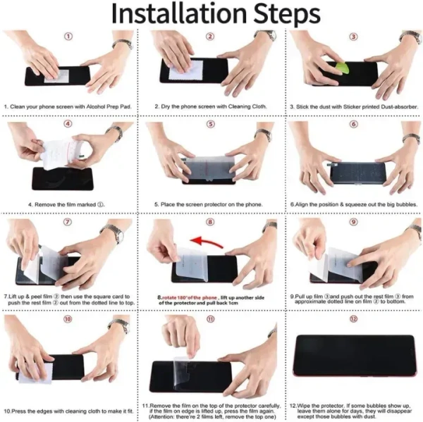 Fnpk  Front Membrane Screen Protector Esay installation - Reno 9/9Pro+, Transperant