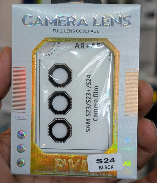 Premium Back Camera lens protector - Samsung S24, Black