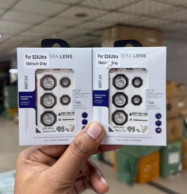 Premium Diamond Cut Camera Lens Protection for Samsung - Samsung S24 Ultra