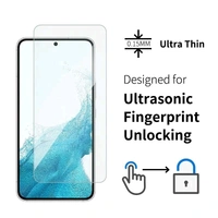 Samsung Galaxy Tempered Glass S Series Finger Print Working - S23FE, Black