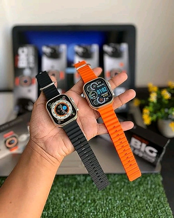 T900 Ultra Smart Watch 2.09" Infinite Display Series 8 Wireless Charging Heart Rate Monitor Bluetooth Call Watch - Orange