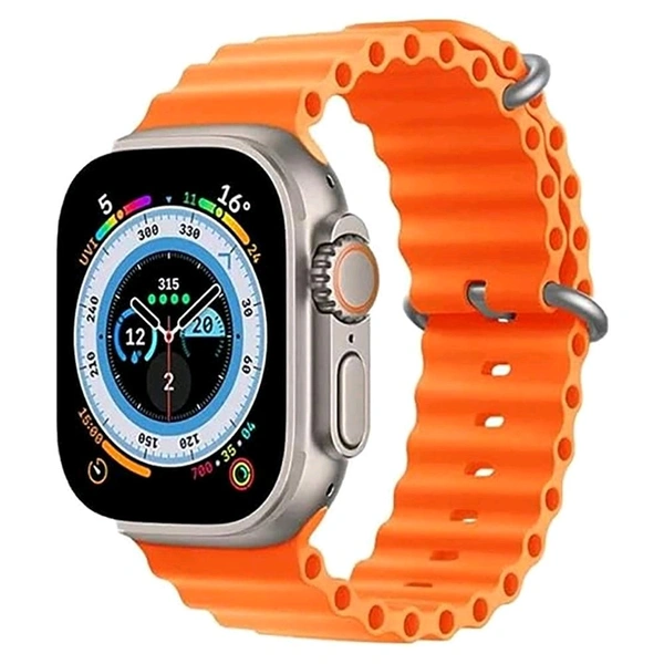 T900 Ultra Smart Watch 2.09" Infinite Display Series 8 Wireless Charging Heart Rate Monitor Bluetooth Call Watch - Orange
