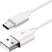 Bs Power White V8 Micro 2.4A USB Cable – 1Mtr - White