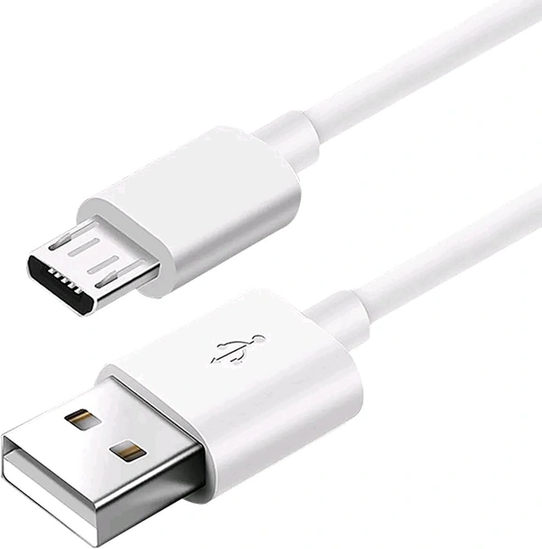 Bs Power White V8 Micro 2.4A USB Cable – 1Mtr - White