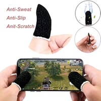 Pubg Anti-Slip Thumb Sleeve, Increase Your Gaming Score Slip-Proof Sweat-Proof Professional Touch Screen Thumbs Finger Sleeve for Pubg Mobile Phone Game Gaming Gloves Multi Colour (4 Pair