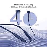 Boat Rockerz 111 Bluetooth Wireless Neckband with Up to 40 Hrs Playtime - Ash Grey, 1 Year