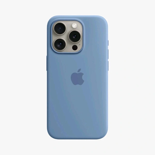 Iphone  Apple Silicone Case with MagSafe - Winter Blue - Blue