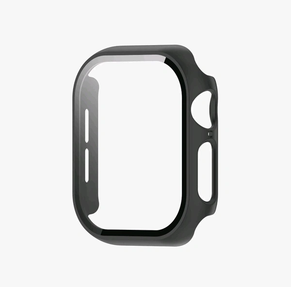 Apple Watch Protective Hard Case with Screen Guard - Black - 44