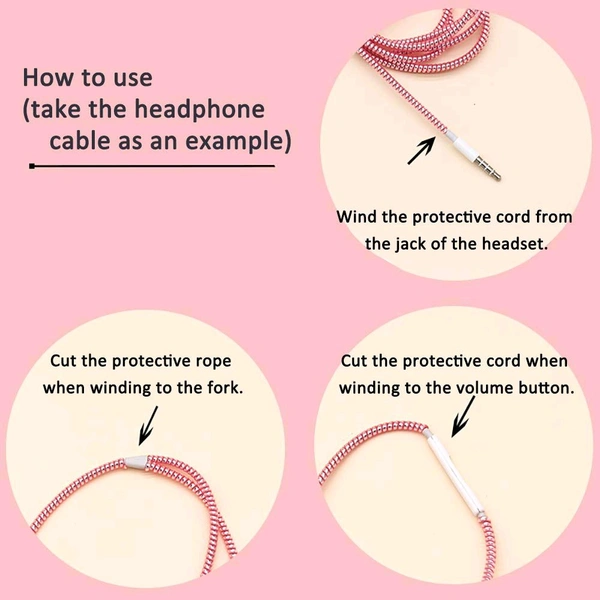 Finish Cable Charger Spiral Protector/Wire