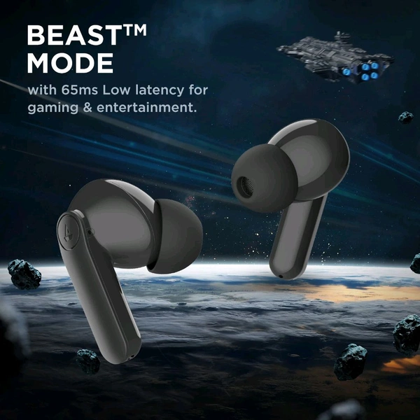 Boat boAt Airdopes 131 PRO Wireless Earbuds with ENx™ Noise Cancellation Technology, BEAST Mode, 45 Hours of Battery Life - Active Black