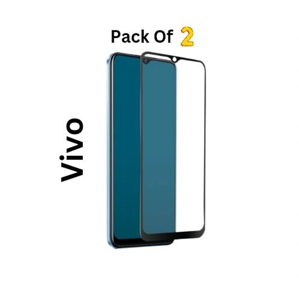 Vivo All Model Tempered Glass Pack Of2 - Black, 2, T2X