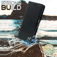 Flip Cover Leather Finish | Inside TPU with Card Pockets | Wallet Stand and Shock Proof | Complete Protection Flip Case for Realme Narzo 70x 5G / N65 / Realme 13/12 / 12X 5G / - Black, Realme 13 5G