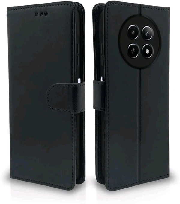 Flip Cover Leather Finish | Inside TPU with Card Pockets | Wallet Stand and Shock Proof | Complete Protection Flip Case for Realme Narzo 70x 5G / N65 / Realme 13/12 / 12X 5G / - Brown, Realme 13 5G