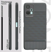 Outlouders Bumper Case for CMF by Nothing Phone 1 5G | Full Camera Protection | TPU Soft Flexible Shockproof - Black