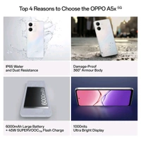 Oppo OPPO A5x 5G - 4+64, Laser White