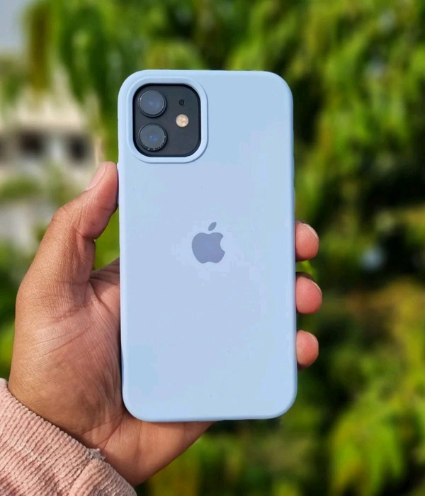 Iphone Liquid Silicone Case  - Sky Blue