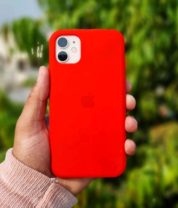 Iphone Liquid Silicone Case - Red