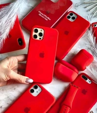 Iphone Liquid Silicone Case - Red