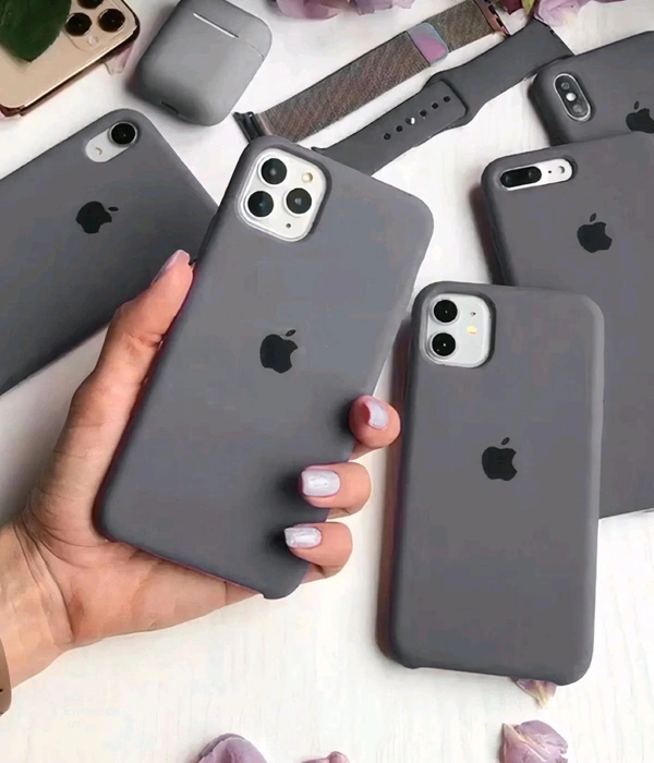 Iphone Liquid Silicone Case - Dark Gray