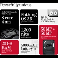 Nothing Phone 2a 5G - Black, 8+128