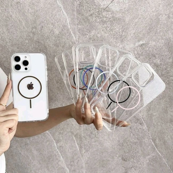 NEW Magnetic case
Magsafe compatibility builtin magnets ensure alignment with megesaf charges - Transperant