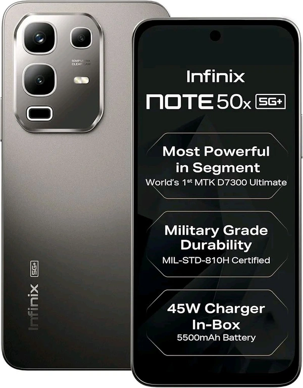 Infinix Note 50x 5G+ - Titanium Grey, 8+128