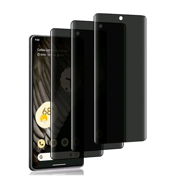 Fnpk Anti-Spy Screen Guard, [1 Pcs] [Finger Print Wont Work] 9H Hardness Anti-Scratch Anti-Peeping Privacy Screen Protector Proteceive Film for Samsung Model  - Samsung S24