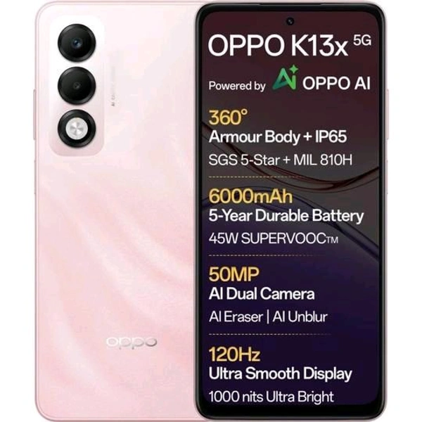 Oppo K13X 5G 6+128 - Sunset Peach