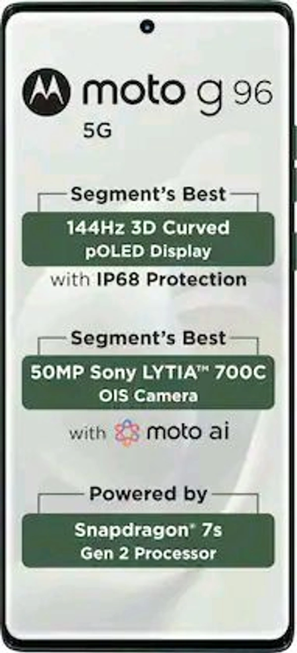 Motorola  MOTOROLA G96 5G - Green, 8+128