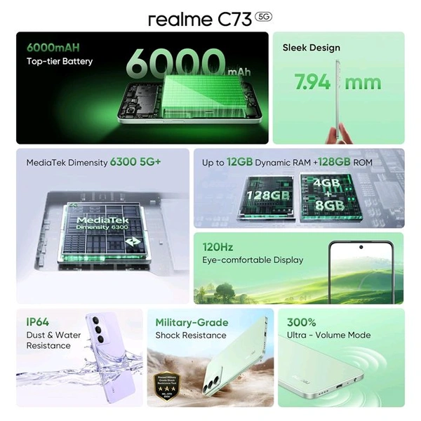 Realme C73 5G (4GB/128GB - Black