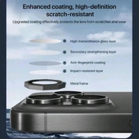 Roxone  Camera Lens Protector Ring for iPhone 15 Black