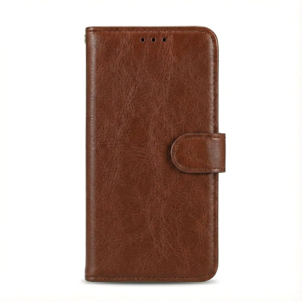 Fnpk Premium Leather Wallet flip Cover Case For Redmi All Models - Black, Redmi 13 5G