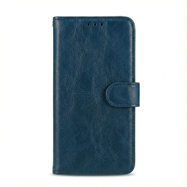 Fnpk Premium Leather Wallet flip Cover Case For Samsung Galaxy All Models - Blue, Samsung Galaxy A17
