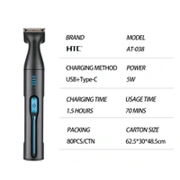 HTC AT-038 Multi-function Fast Hair & Nose USB Hair Trimmer 3 in 1 Electric Nose Ear Trimmer