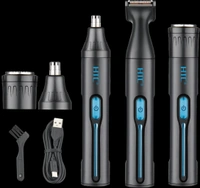 HTC AT-038 Multi-function Fast Hair & Nose USB Hair Trimmer 3 in 1 Electric Nose Ear Trimmer